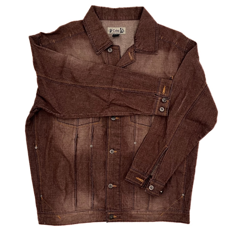 GODBODY Men’s Vintage Brown Denim Jacket